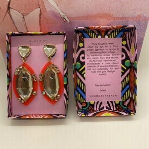 Sheridan French Pink Drop Earrings New